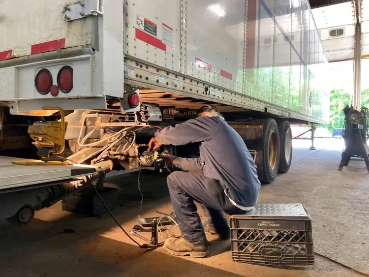 Inside the OG Trailer Repair shop in Toledo